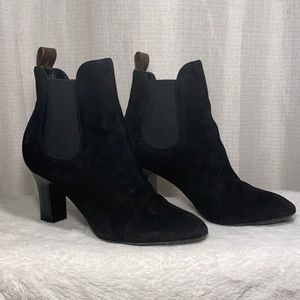 Louis Vuitton Suede Monogram Uniformes Booties